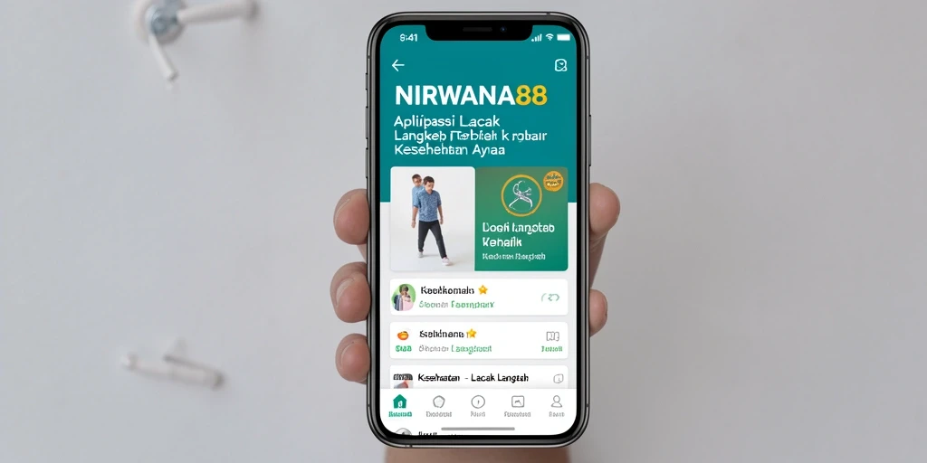 Tampilan antarmuka NIRWANA88 dengan fitur Lacak Langkah yang menawan.