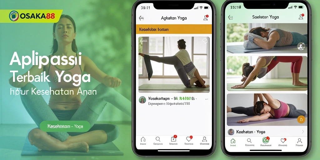 Antarmuka OSAKA88 menampilkan sesi Yoga yang interaktif dan menarik.